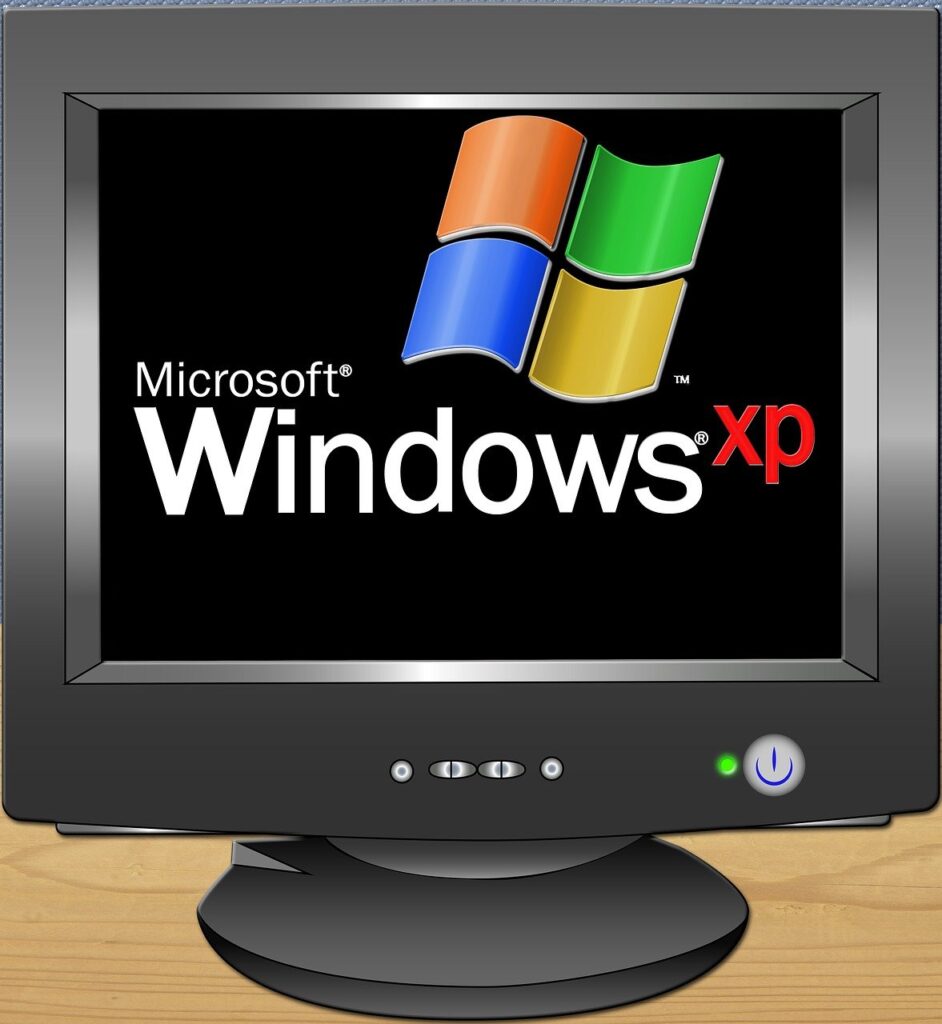 Desktop Monitor with MS Windows XP Logo